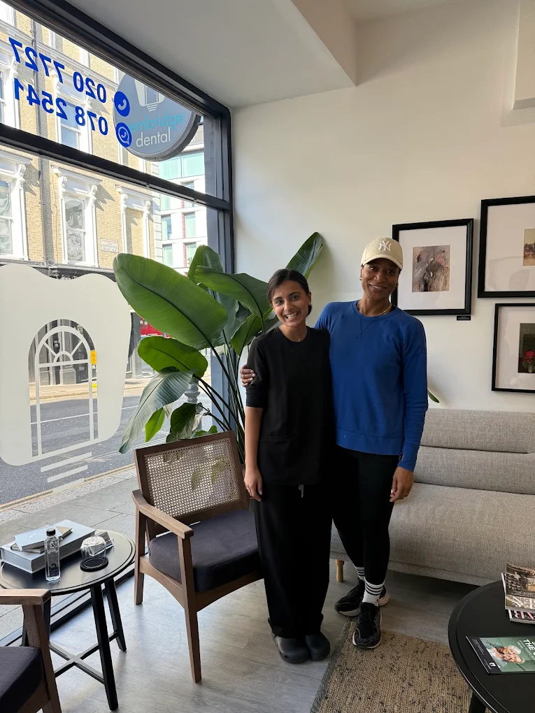 Happy patient at Pembridge Dental